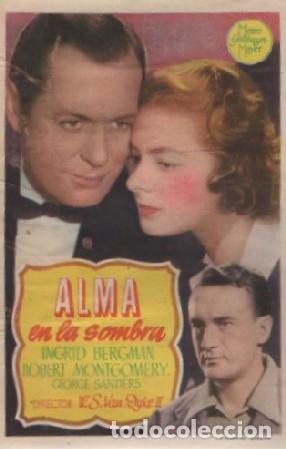 Cine: PROGRAMA DE CINE: ALMA EN LA SOMBRA PC-8566 - Foto 1