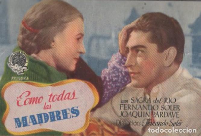 Cine: PROGRAMA DE CINE: COMO TODAS LAS MADRES PC-8569 - Foto 1