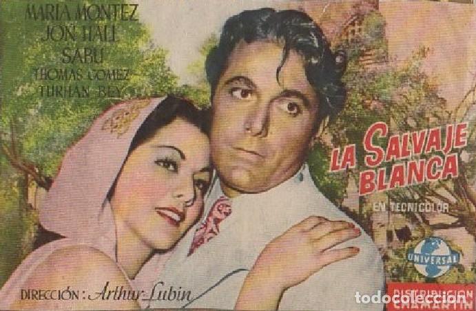 Cine: PROGRAMA DE CINE: LA SALVAJE BLANCA PC-8572 - Foto 1
