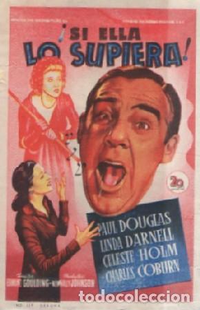 Cine: PROGRAMA DE CINE: &iexcl;SI ELLA LO SUPIERA! PC-8578 - Foto 1