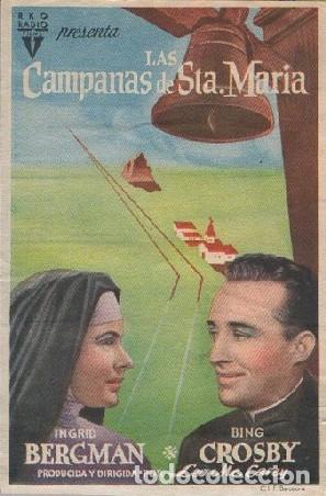 Cine: PROGRAMA DE CINE: LAS CAMPANAS DE SANTA MAR&Iacute;A PC-8593 - Foto 1