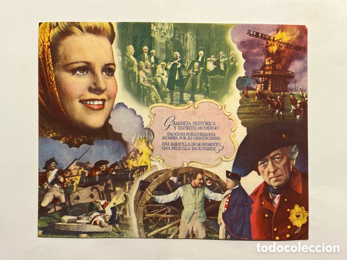 Cine: ALGEMESI. Teatro Eslava.. Programa doble EL GRAN REY, con OTTO GEB&Uacute;HR, KRISTINA SODERBAUM (a.1942) - Foto 2