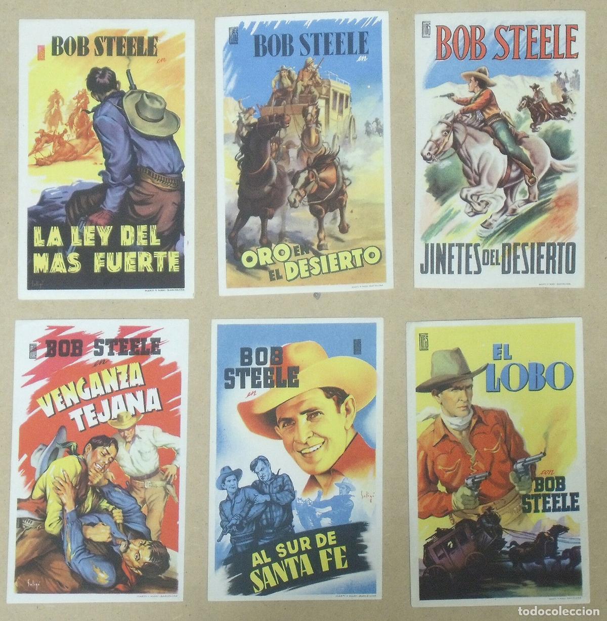 Cine: PU67D BOB STEELE WESTERNS COLECCION DE 6 PROGRAMAS ORIGINALES ESPA&Ntilde;OLES - Foto 1