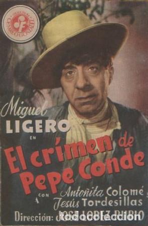 Cine: PROGRAMA DE CINE: EL CRIMEN DE PEPE CONDE PC-8600 - Foto 1