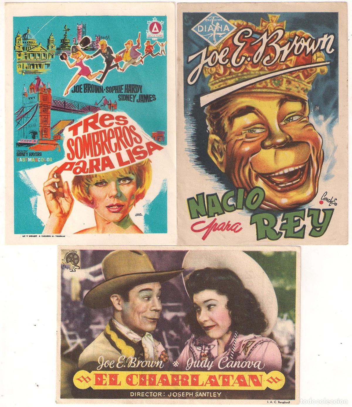Cine: PX75D JOE E BROWN COLECCION DE 3 PROGRAMAS ORIGINALES ESPA&Ntilde;OLES - Foto 1