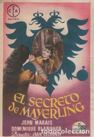 Cine: PROGRAMA DE CINE: EL SECRETO DE MAYERLING PC-8620 - Foto 1