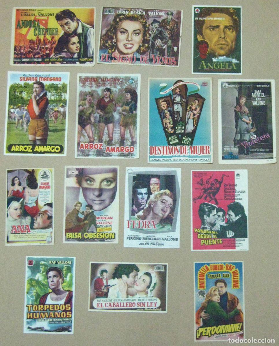 Cine: VK04D RAF VALLONE COLECCION DE 14 PROGRAMAS ORIGINALES ESPA&Ntilde;OLES - Foto 1