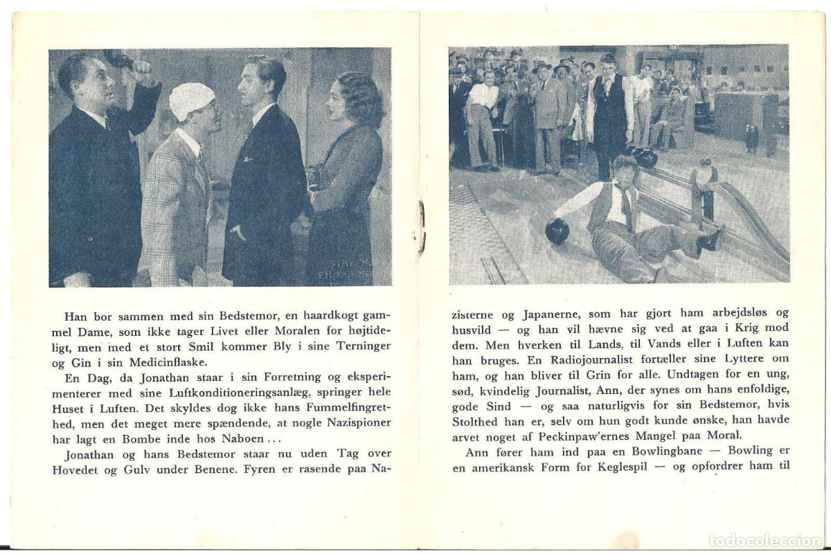 Cine: VN98D JOE E. BROWN BOLOS COLECCION DE 2 PROGRAMAS ORIGINALES DANESES - Foto 2