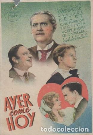 Cine: PROGRAMA DE CINE: AYER COMO HOY PC-8651 - Foto 1