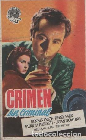 Cine: PROGRAMA DE CINE: CRIMEN SIN CRIMINAL PC-8656 - Foto 1