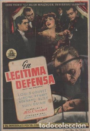 Cine: PROGRAMA DE CINE: EN LEG&Iacute;TIMA DEFENSA PC-8659 - Foto 1
