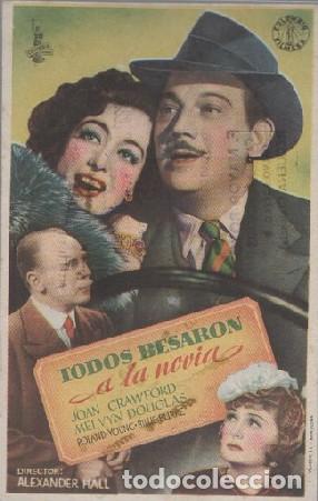 Cine: PROGRAMA DE CINE: TODOS BESARON A LA NOVIA PC-8667 - Foto 1