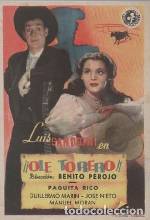 Cine: PROGRAMA DE CINE: &iexcl;&iexcl;OLE TORERO!! PC-8741 - Foto 1