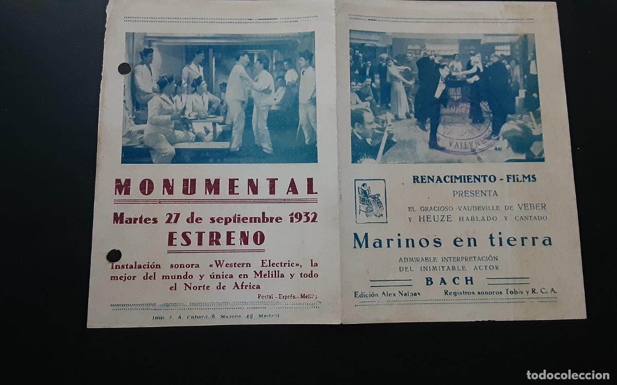 Cine: MARINOS EN TIERRA, BACH. - Foto 1