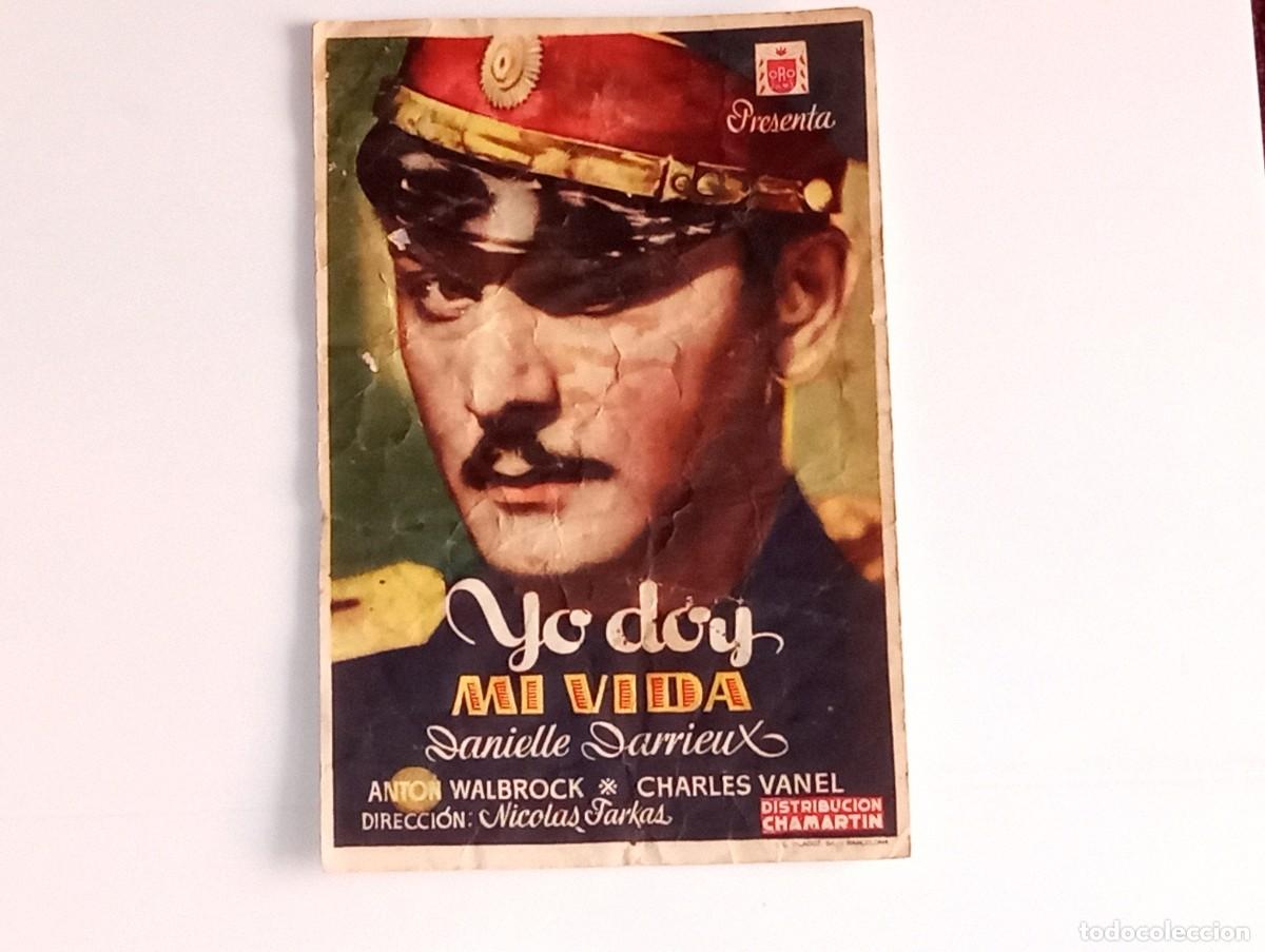  Foglietti di film di film antichi di cinema: ANTIGUO PROGRAMA DE CINE YO DOY MI VIDA CINE MUSICAL VALENCIA A&Ntilde;O 1945