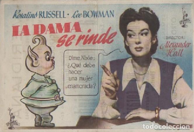 Cine: PROGRAMA DE CINE: LA DAMA SE RINDE PC-8747 - Foto 1