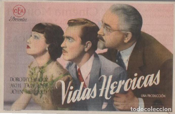 Cine: PROGRAMA DE CINE: VIDAS HEROICAS PC-8777 - Foto 1