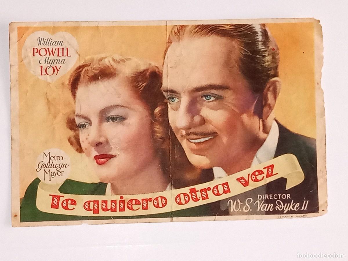 Kino: ANTIGUO PROGRAMA DE CINE TE QUIERO OTRA VEZ CINE MARINA VALENCIA A&Ntilde;O 1945