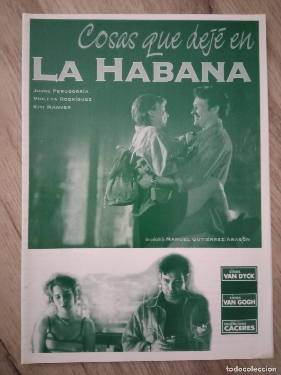 Kino: COSAS QUE DEJ&Eacute; EN LA HABANA, JORGE PERUGORR&Iacute;A, CINES DE SALAMANCA Y CACERES