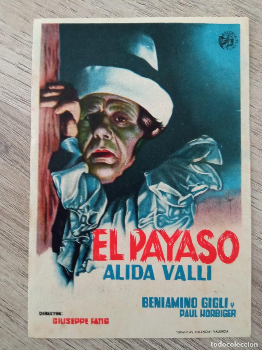 Kino: EL PAYASO, ALIDA VALLI, CINE LA LLAMA, SANTA CRUZ DE MIERES, ASTURIAS