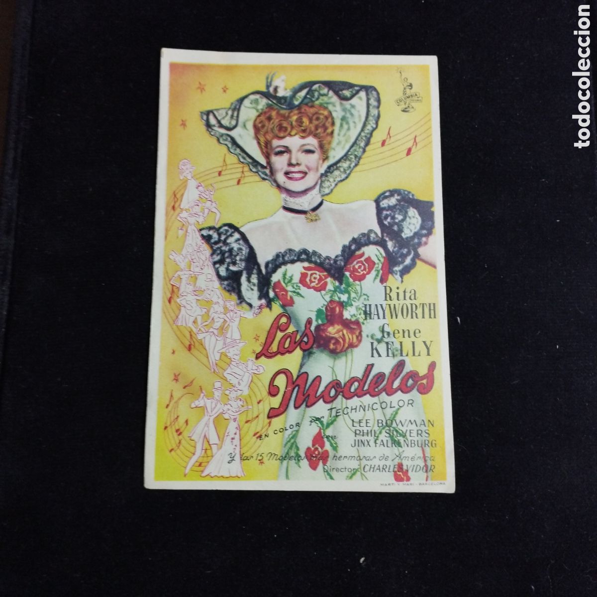 Cine: Programa de cine, sencillo. Las Modelos. Rita Hayworth. Gene Kelly. - Foto 1