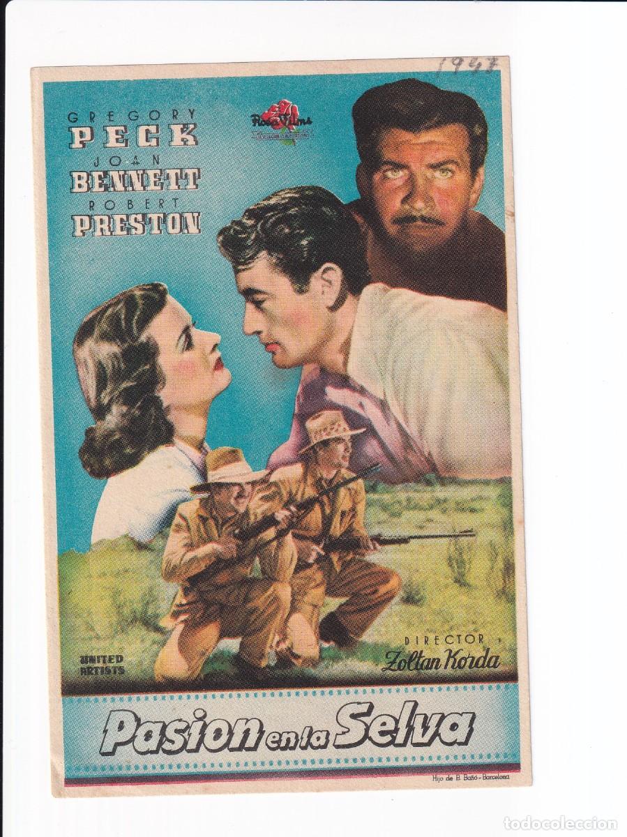 Cine: PASION EN LA SELVA : GREGORY PECK - Foto 1