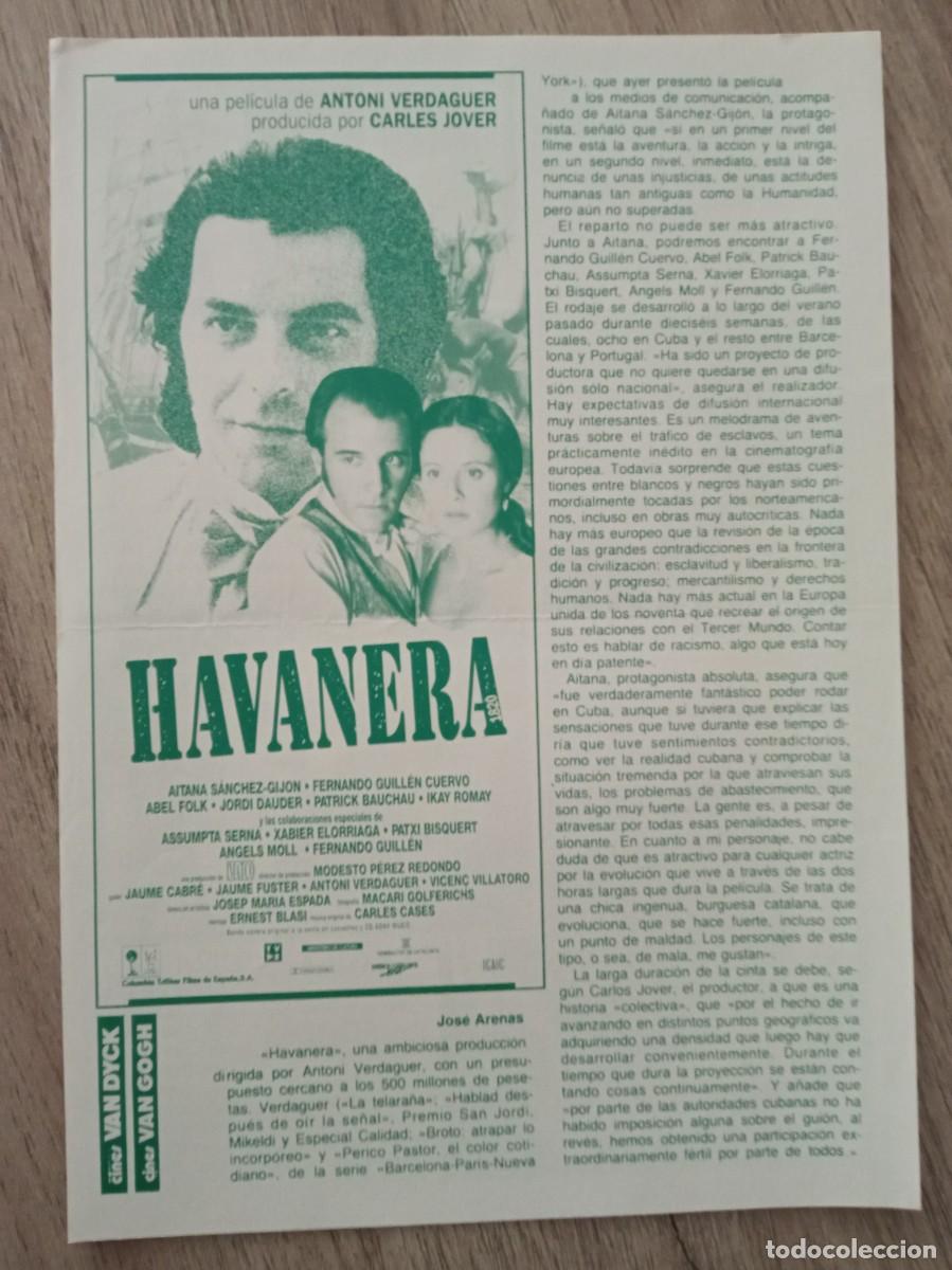 Kino: HAVANERA, AITANA SANCHEZ GIJON, CINE VAN DICK Y VAN GOGH