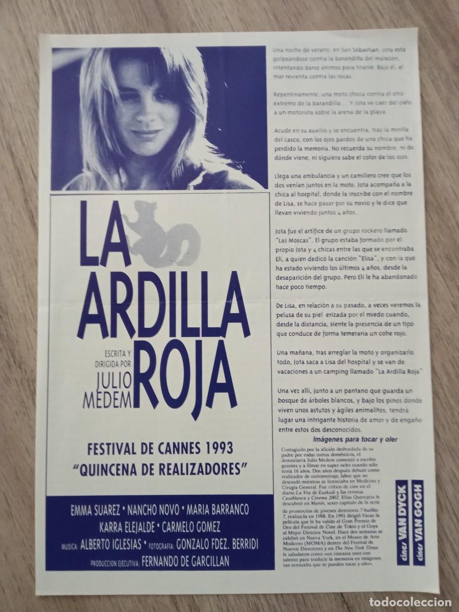 Kino: LA ARDILLA ROJA, EMMA SUAREZ, CINES VAN DICK Y VAN GOGH
