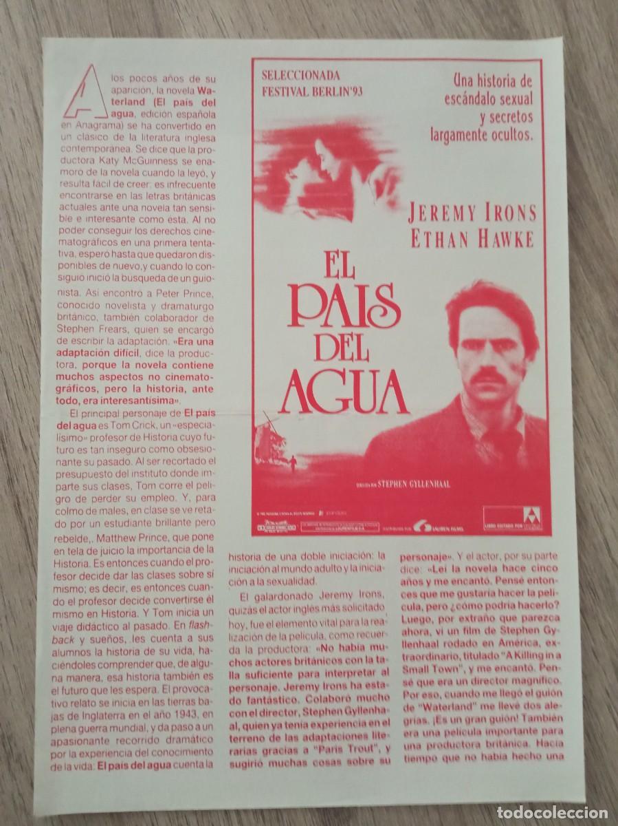 Kino: EL PAIS DEL AGUA, JEREMY IRONS, CINES VAN DICK Y VAN GOGH