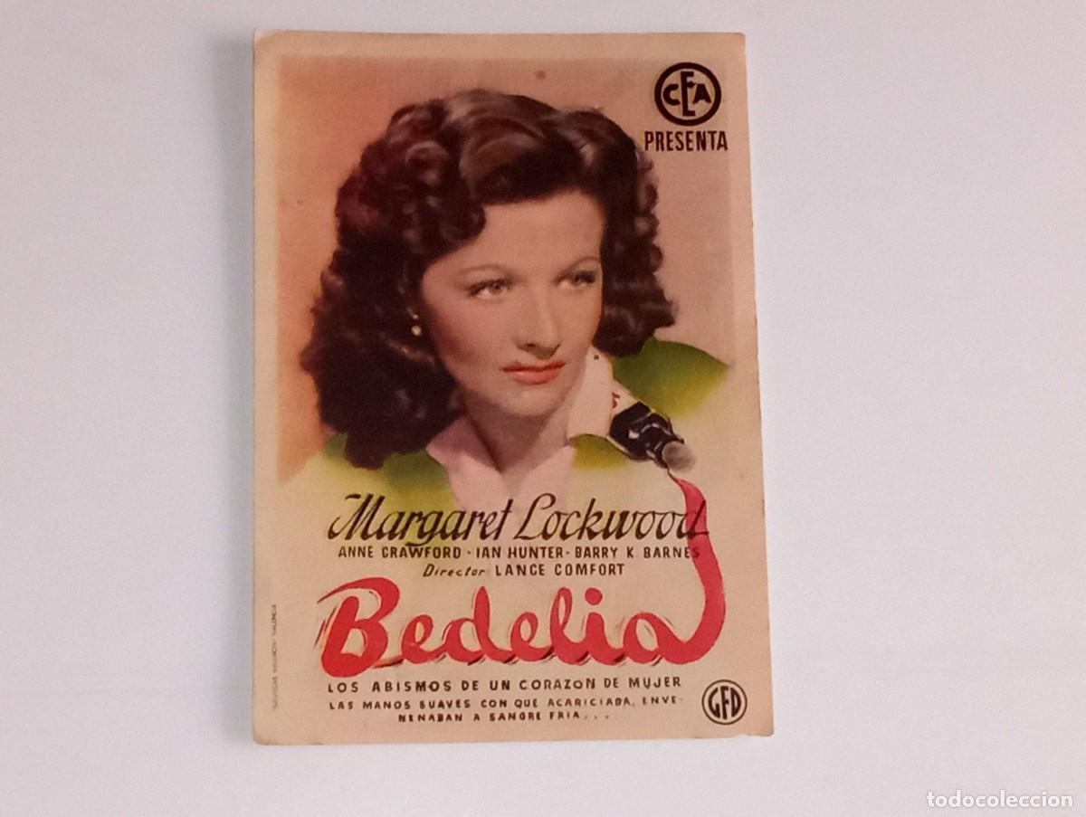 Kino: ANTIGUO PROGRAMA DE CINE BEDELIA CINE MARFIL LEVANTE MARINA VALENCIA A&Ntilde;O 1949