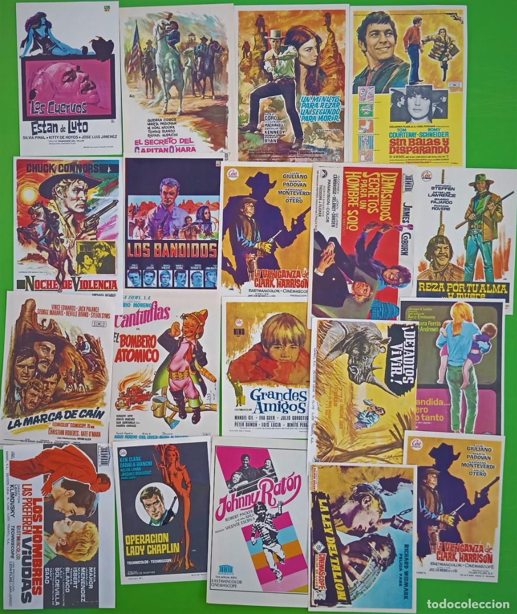 Cine: Lote de 19 programas de cine o folletos de mano - Foto 1