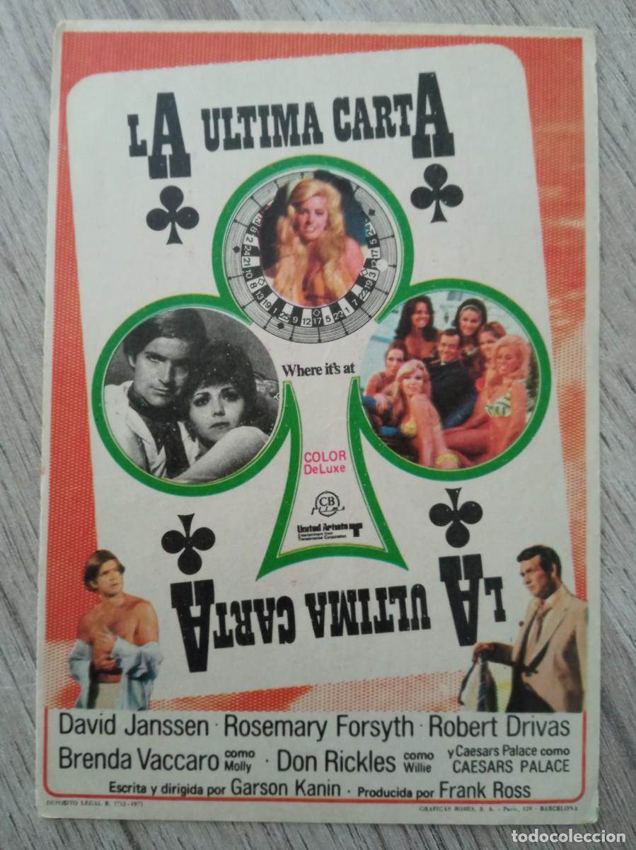 Cine: LA ULTIMA CARTA, DAVID JANSSEN - Foto 1