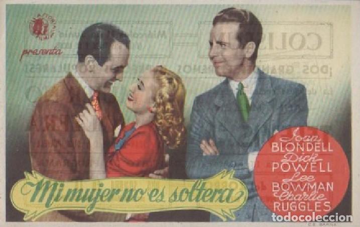 Cine: PROGRAMA DE CINE: MI MUJER NO ES SOLTERA PC-8819 - Foto 1