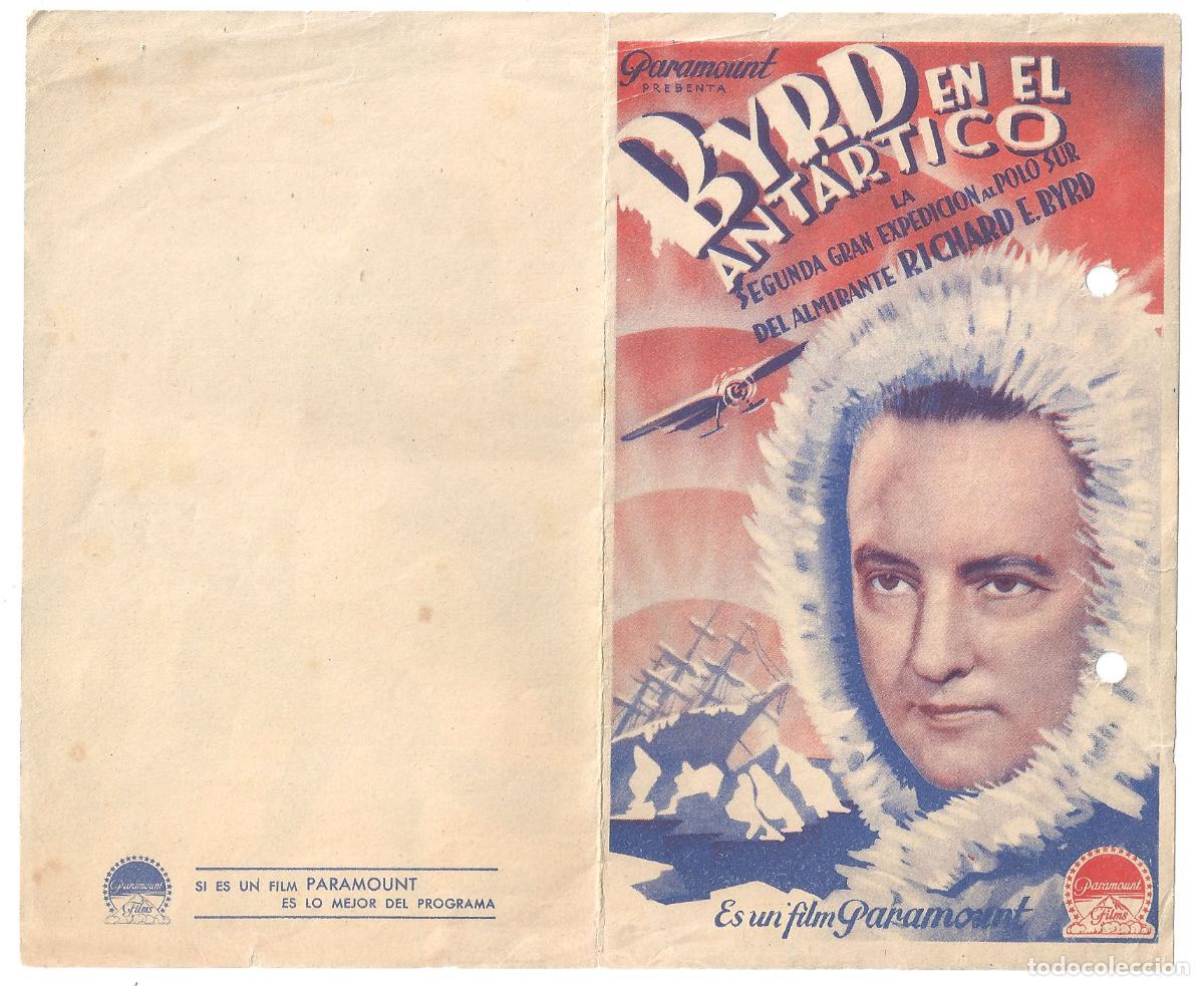 Cine: PTCC 505 BYRD EN EL ANTARTICO PROGRAMA DOBLE PARAMOUNT - Foto 1