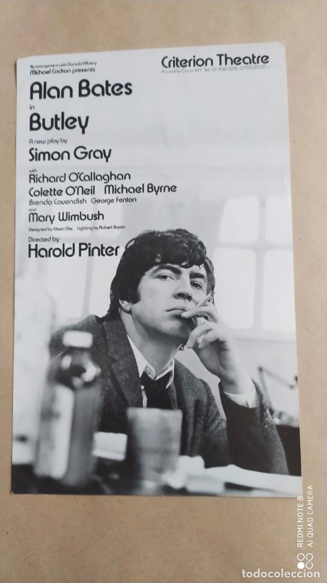 Cine: PROGRAMA CINE INGLES BUTLEY ALAN BATES CRITERION THEATRE - Foto 1