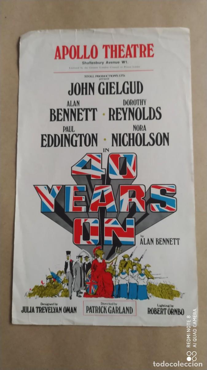 Cine: PROGRAMA CINE INGLES 40 YEARS ON ALAN BENNETT APOLLO THEATRE - Foto 1