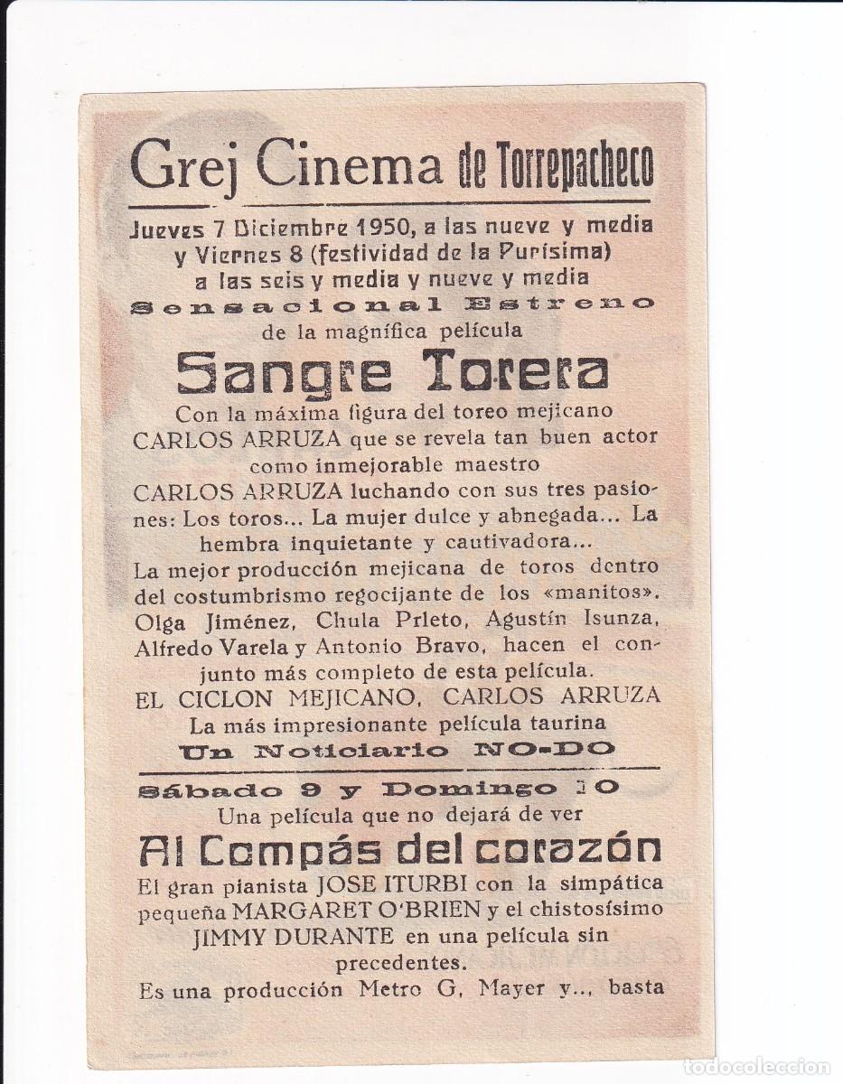 Cine: SANGRE TORERA : CARLOS ARRUZA - Foto 2