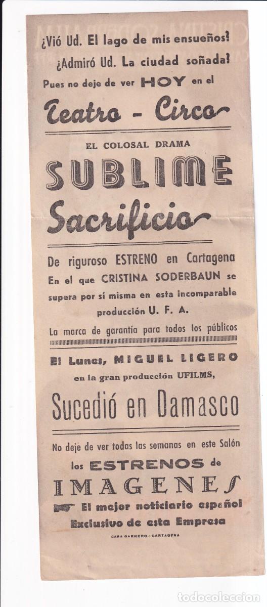 Cine: SUBLIME SACRIFICIO : CRISTINA SODERBAUM - Foto 2
