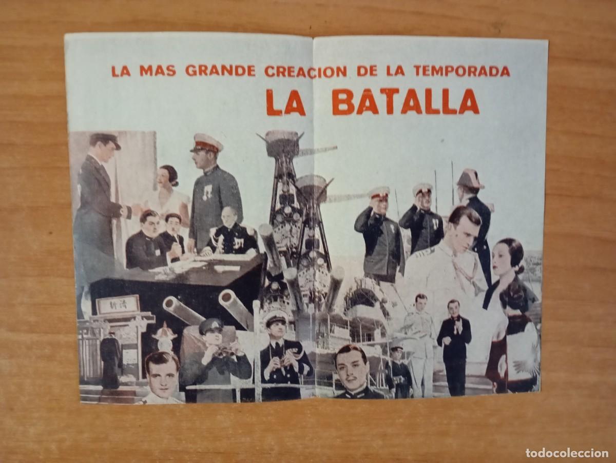 Cine: GRIS-PROGRAMA DE CINE DE LA PELICULA-- LA BATALLA - Foto 2