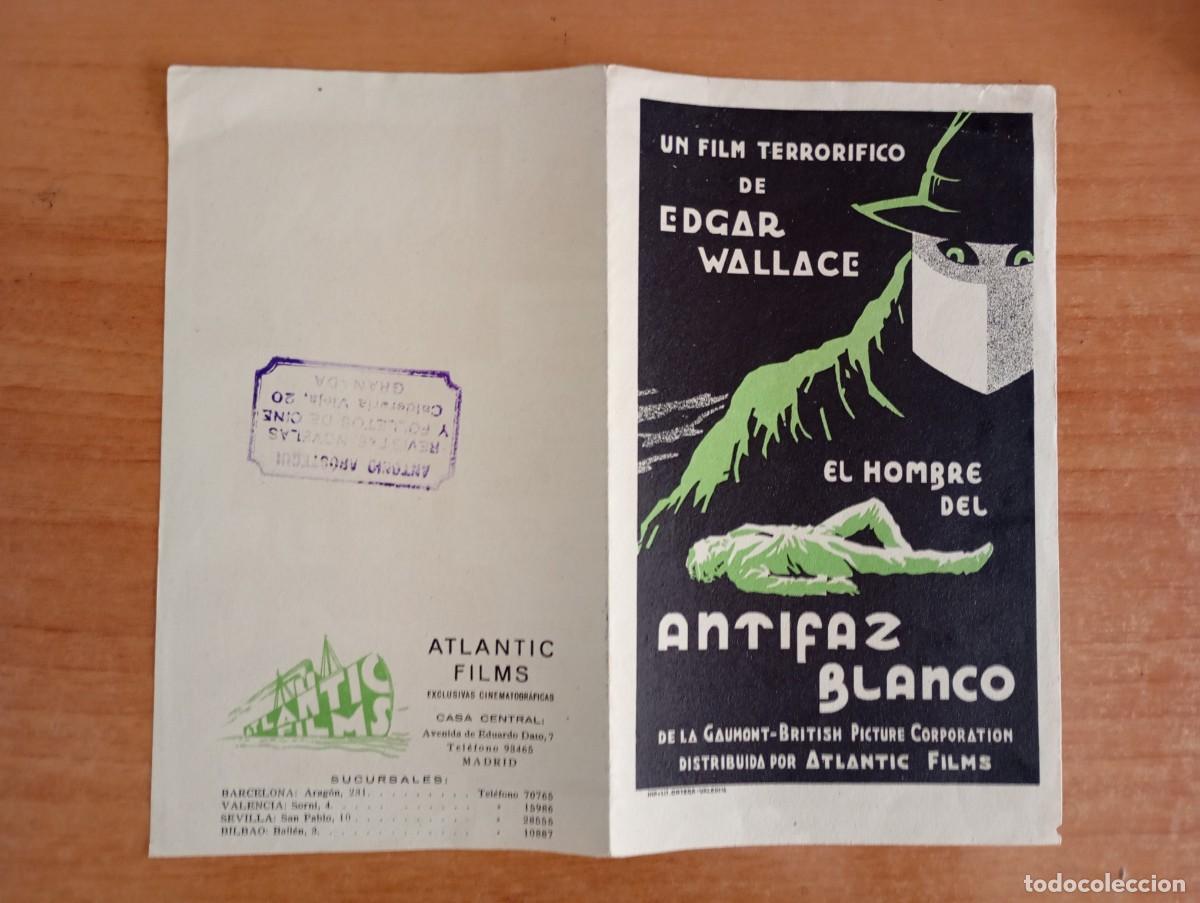 Cine: GRIS-PROGRAMA DE CINE DE LA PELICULA-- EL HOMBRE DEL ANTIFAZ BLANCO - Foto 1