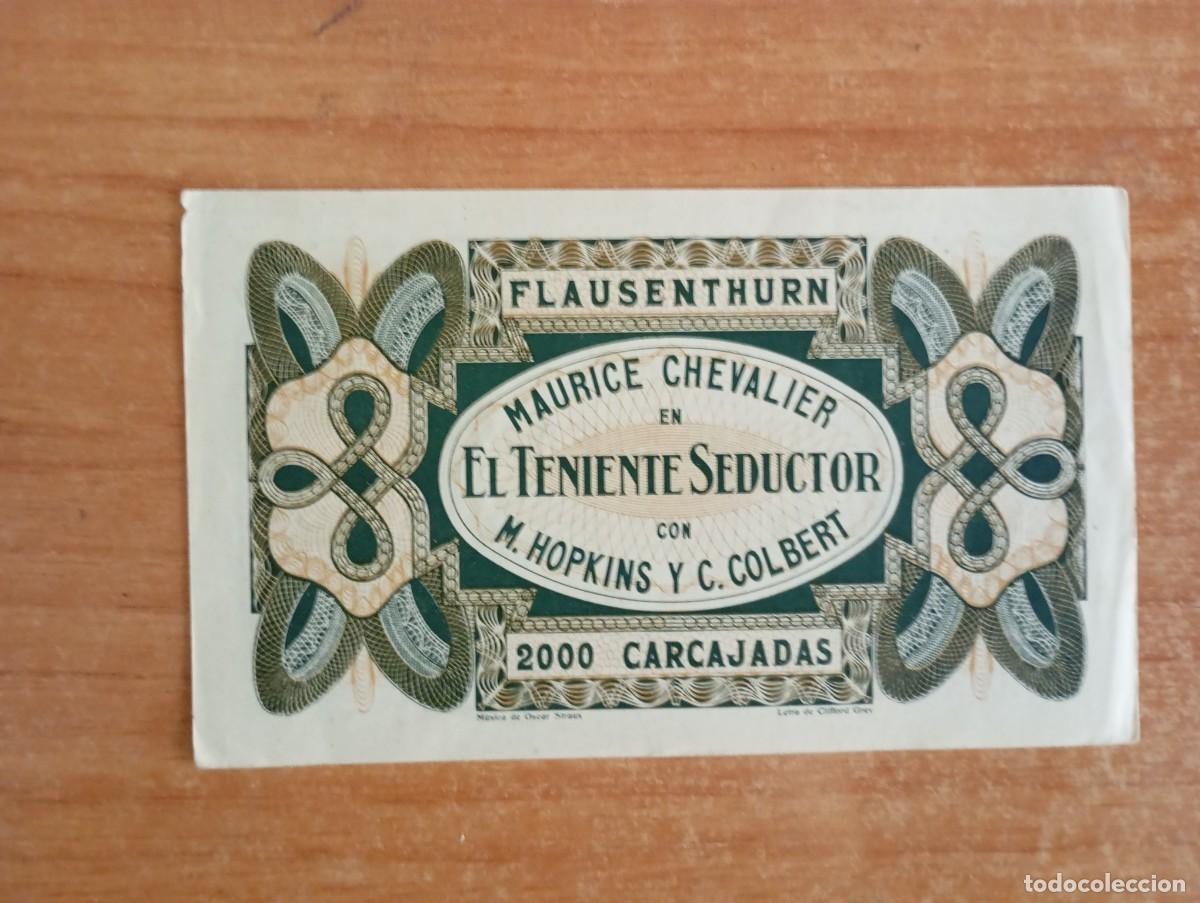 Cine: ALB4-PROGRAMA DE CINE DE LA PELICULA-- EL TENIENTE SEDUCTOR - Foto 2