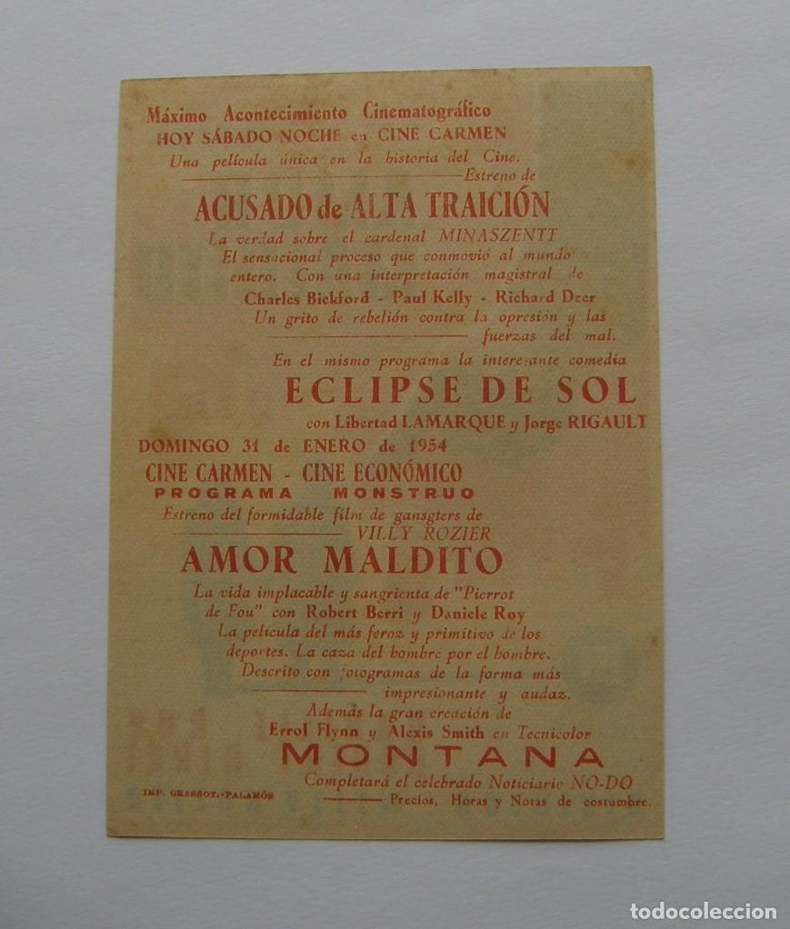 Cine: PROGRAMA DE CINE AMOR MALDITO - Foto 2
