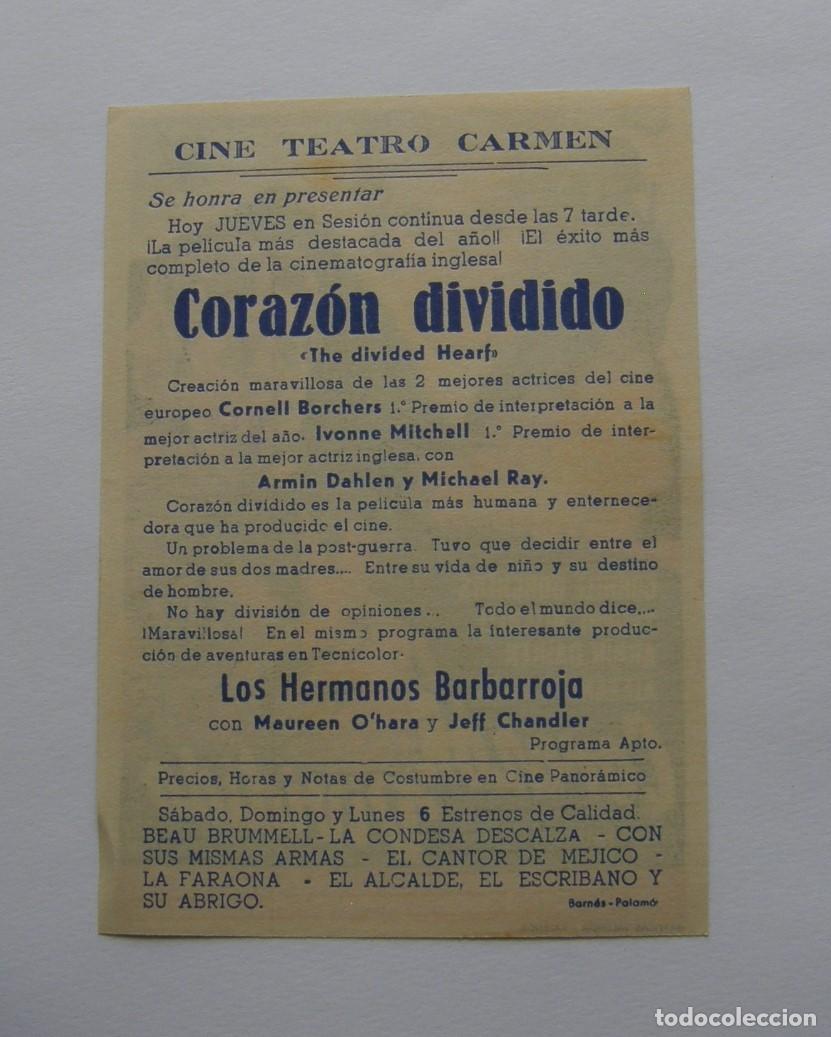 Cine: PROGRAMA DE CINE CORAZON DIVIDIDO - Foto 2