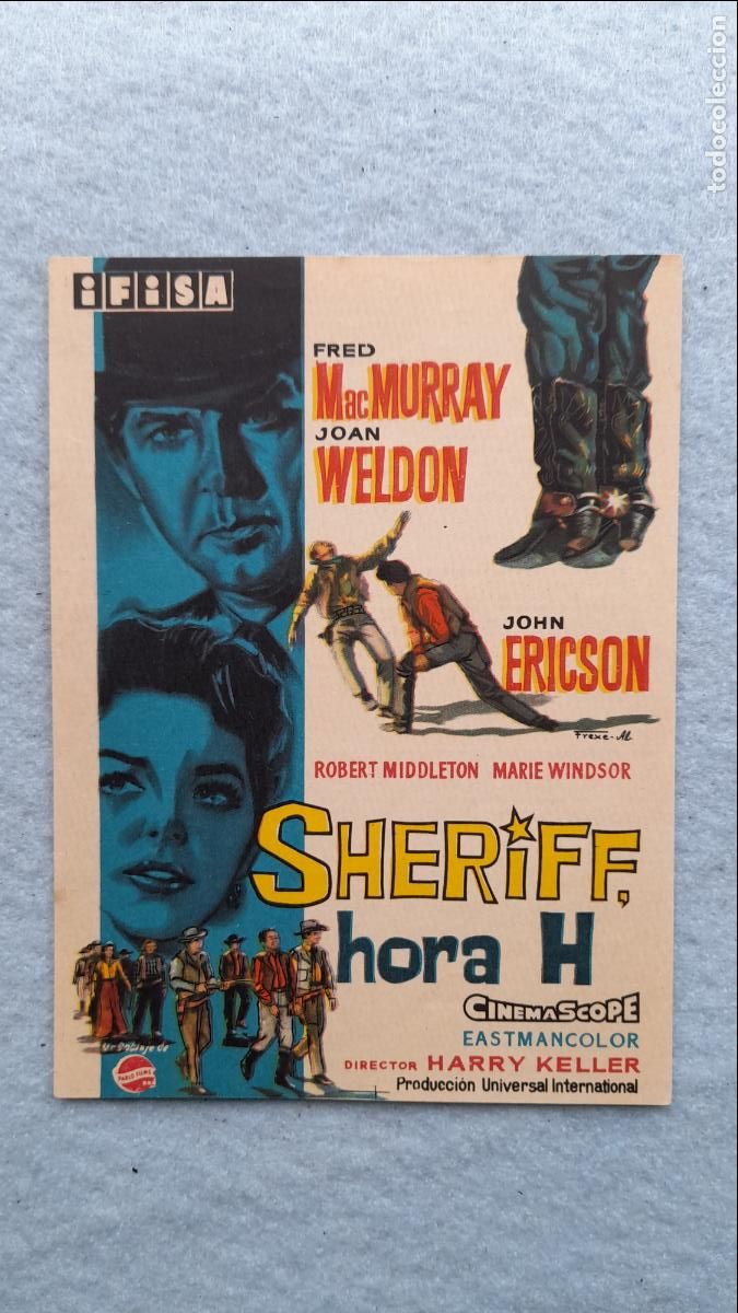 Cine: Sheriff, hora H. Fred MacMurray, Joan Weldon, John Ericson. - Foto 1