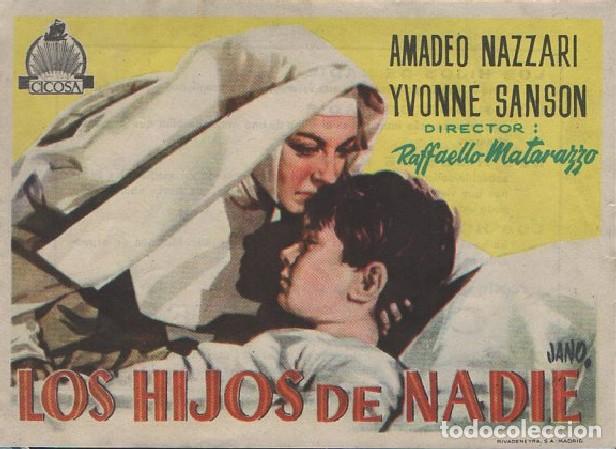Cine: PROGRAMA DE CINE: LOS HIJOS DE NADIE PC-8838 - Foto 1