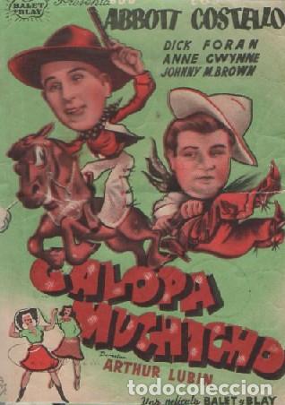 Cine: PROGRAMA DE CINE: GALOPA MUCHACHO PC-8846 - Foto 1