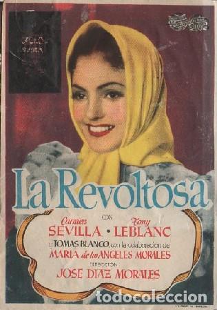 Cine: PROGRAMA DE CINE: LA REVOLTOSA PC-8850 - Foto 1