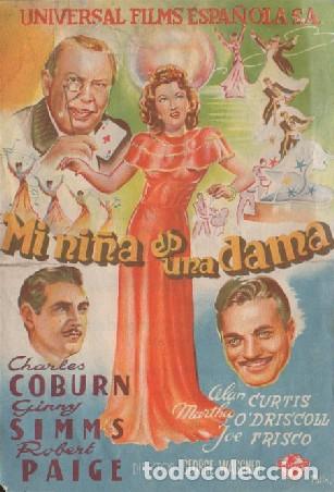 Cine: PROGRAMA DE CINE: MI NI&Ntilde;A ES UNA DAMA PC-8856 - Foto 1