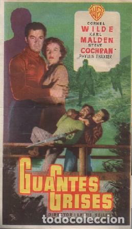 Cine: PROGRAMA DE CINE: GUANTES GRISES N PC-8857 - Foto 1