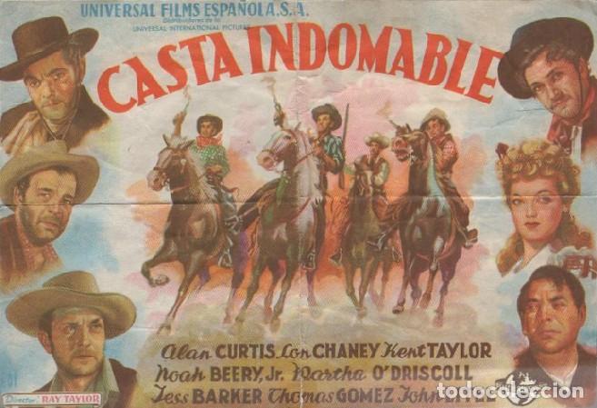 Cine: PROGRAMA DE CINE: CASTA INDOMABLE PC-8859 - Foto 1